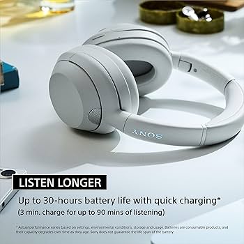 Refurbished) Sony ULT Wear Headphones WH-ULT900N with Massive Bass