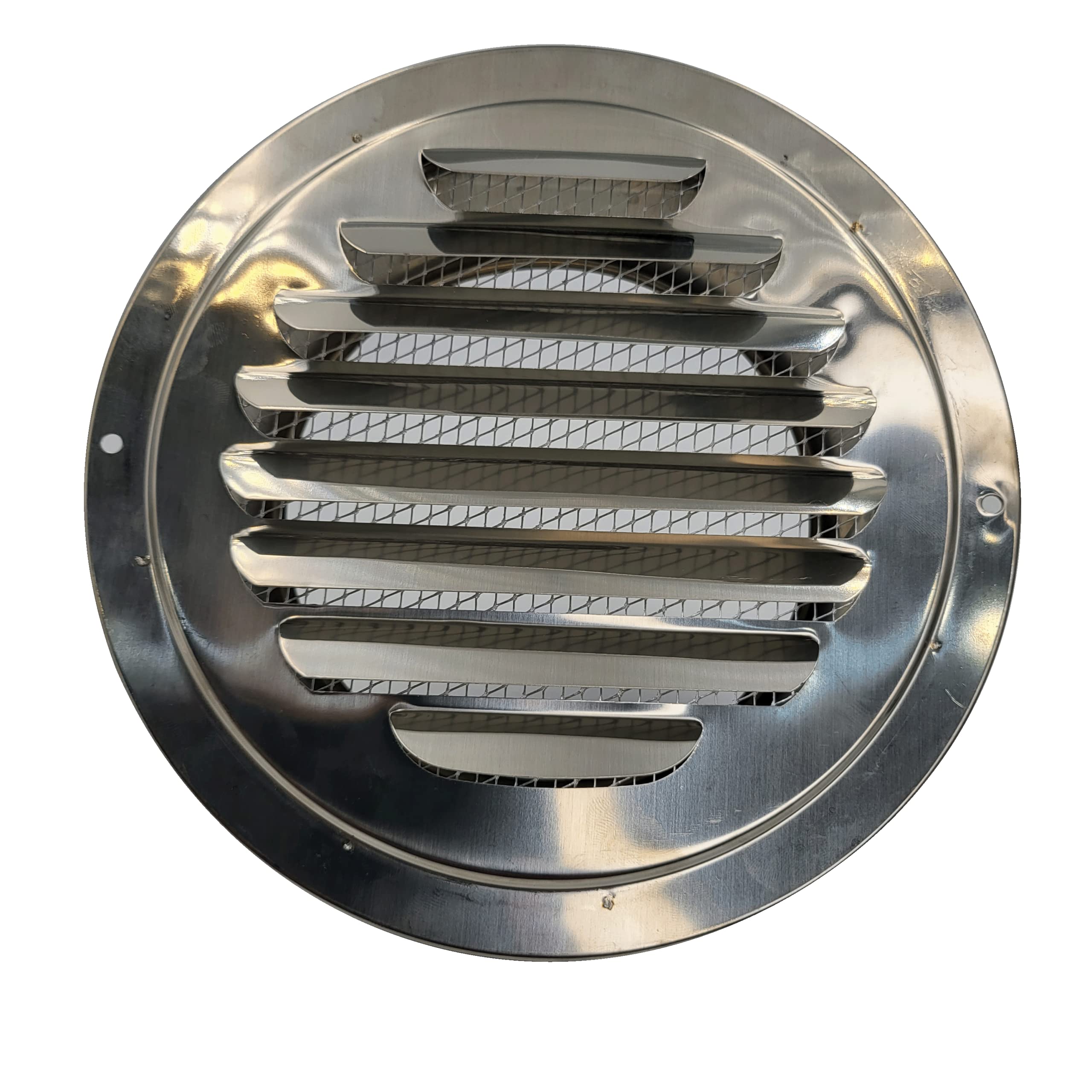 Astberg Outer Grill Steel (100mm/4") Chimney Grill with Bird Mesh/Exhaust Vent/Chimney grillSteelVent/Air Vent/Ceiling Vent/Inline Duct Ventilation System Accessories/Cowl Cover/Vent Cap(SS304)