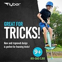 Vista 3 de Flybar Master Pogo Stick para niños a partir de 9 años, 80 a 160 libras – Mangos de agarre fácil – Juguete de ejercicio activo para preadolescentes