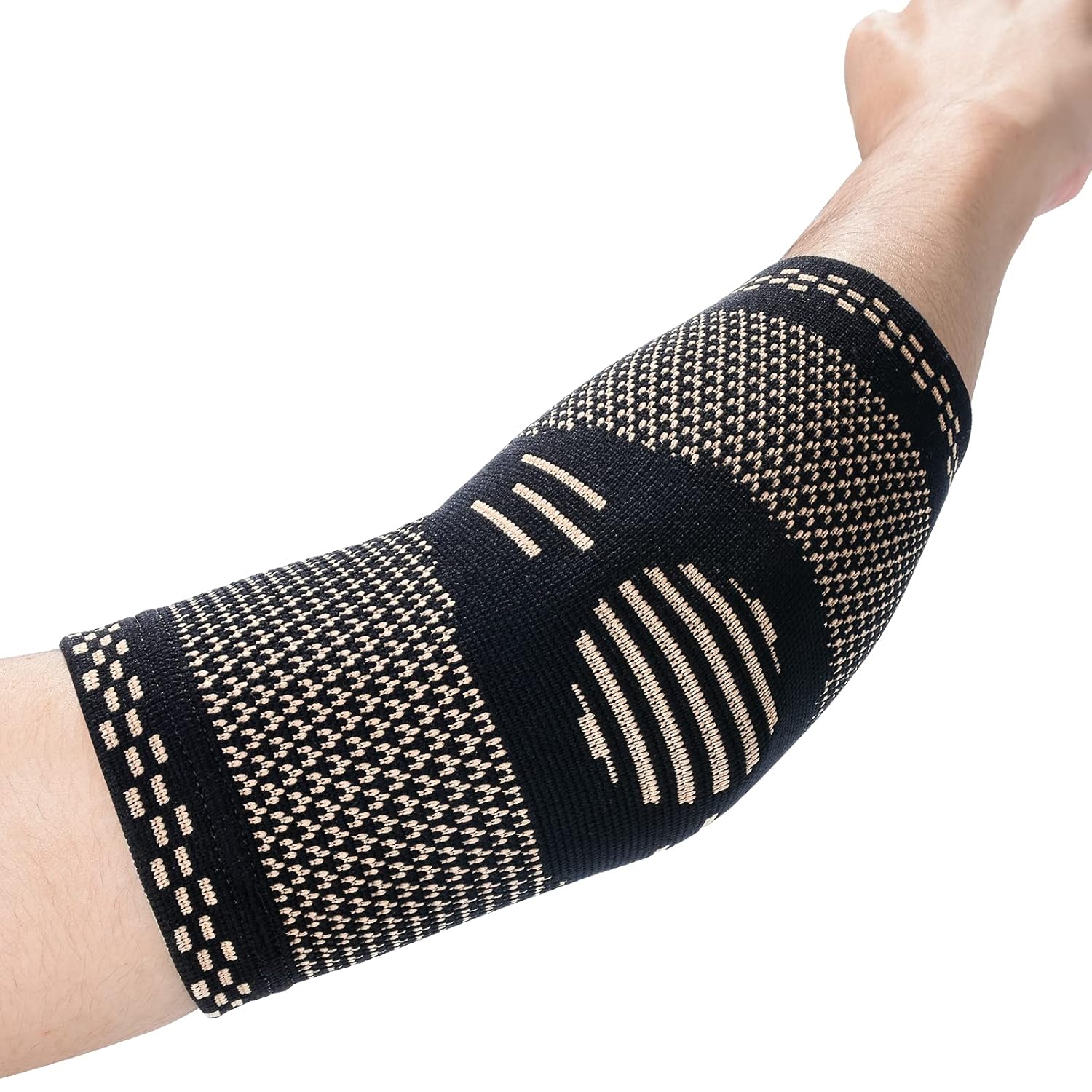 ABYON Elbow Support Brace, Compression Arm Sleeve (1 Pair) for Men