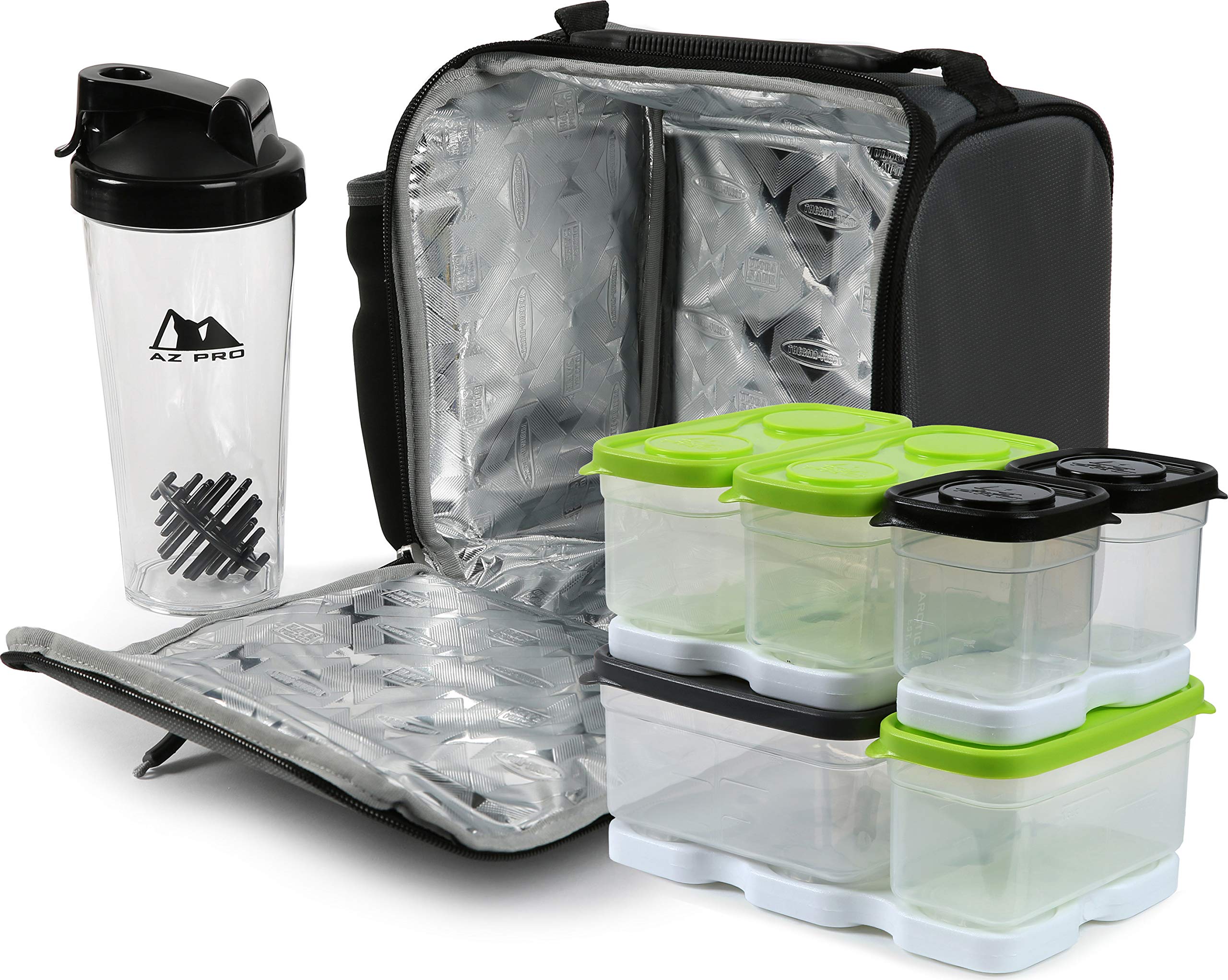 arctic zone lunch tote 9 piece set