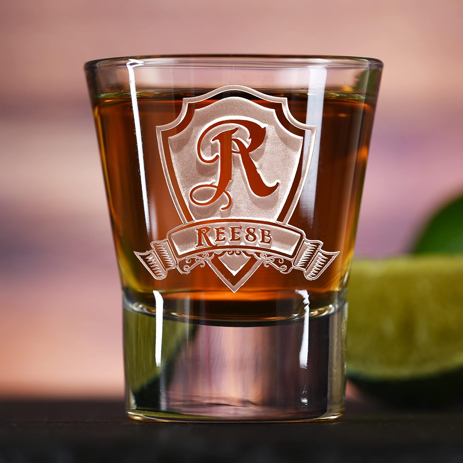 Monogrammed Shot Glasses, Gifts For Men (Set Of 2)