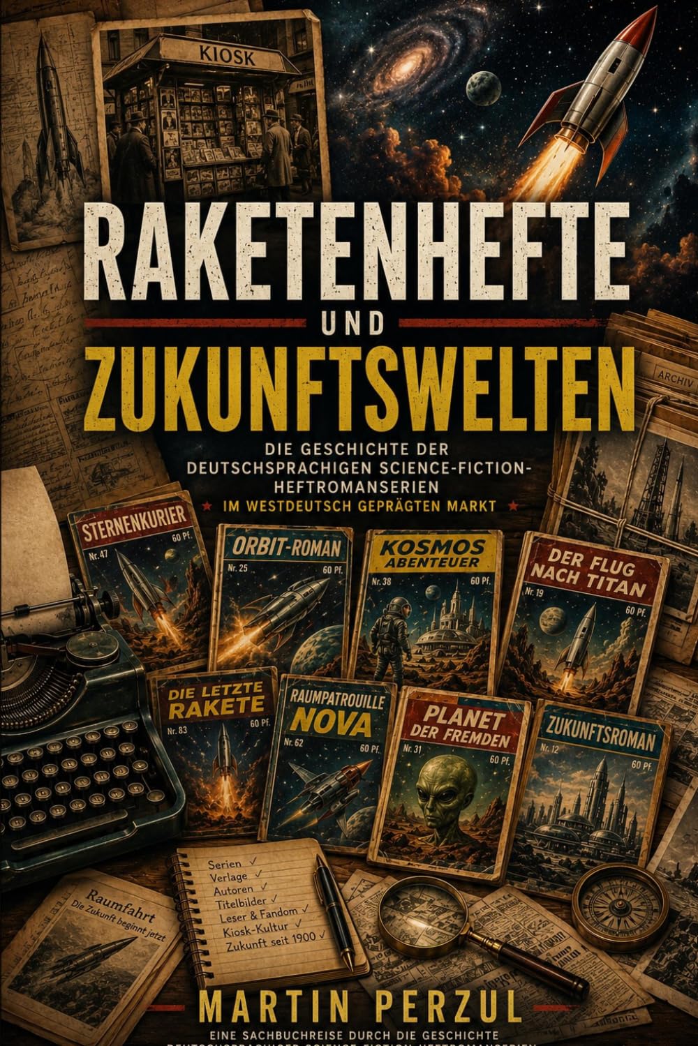 Raketenhefte und Zukunftswelten: Die Geschichte der Science-Fiction-Heftromanserien im deutschsprachigen, vor allem westdeutsch geprägten Markt