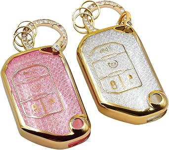 for Jeep Key Fob Cover with Keychain Soft TPU Key Fob Shell 2018-2023 Wrangler JL Gladiator Sahara Smart Key Fob