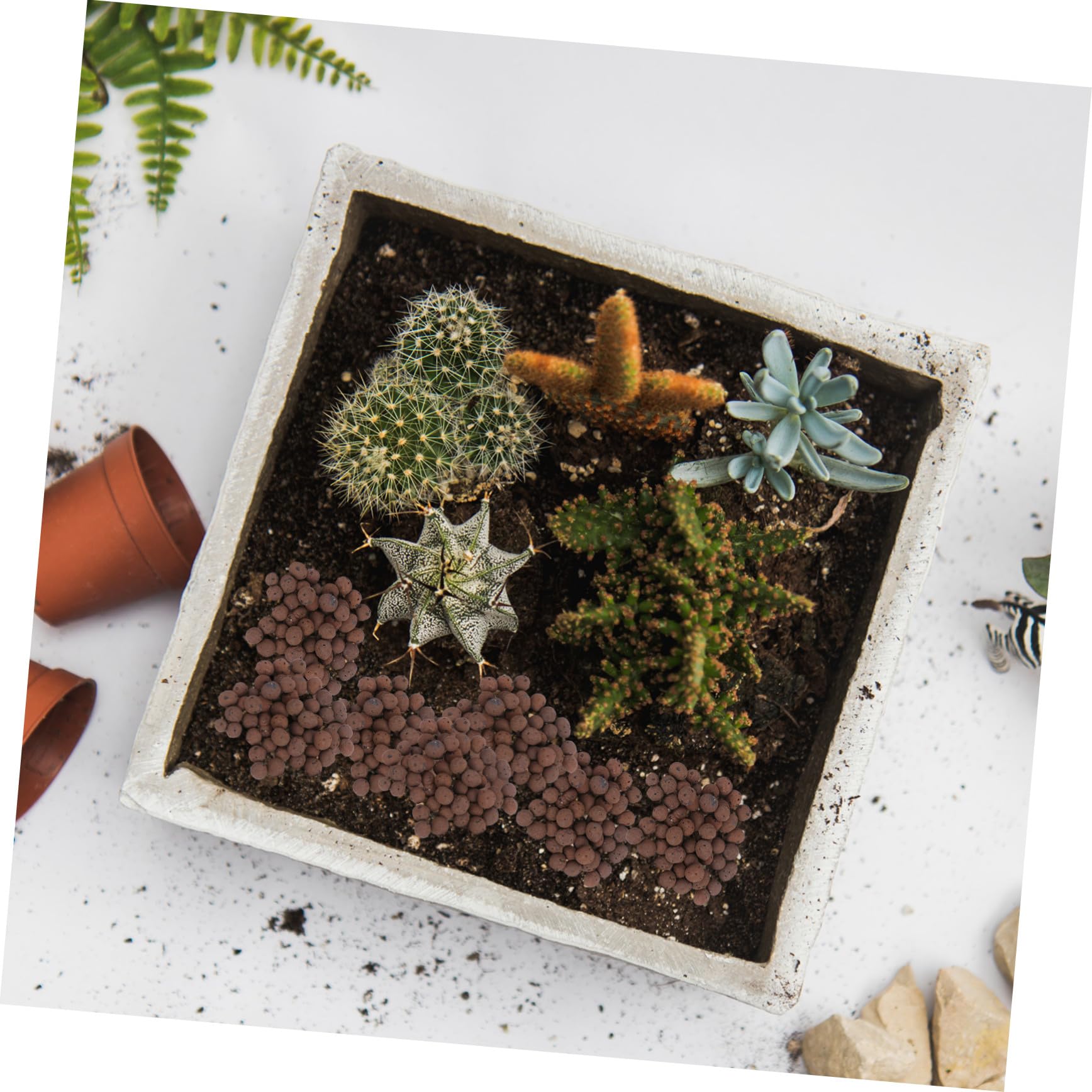 2taschen Blähton Blumentopf Dekoration Atmungsaktives Material Garten Werkzeug Blume Pflanzen Zubehör Für Garten Und Zuhause