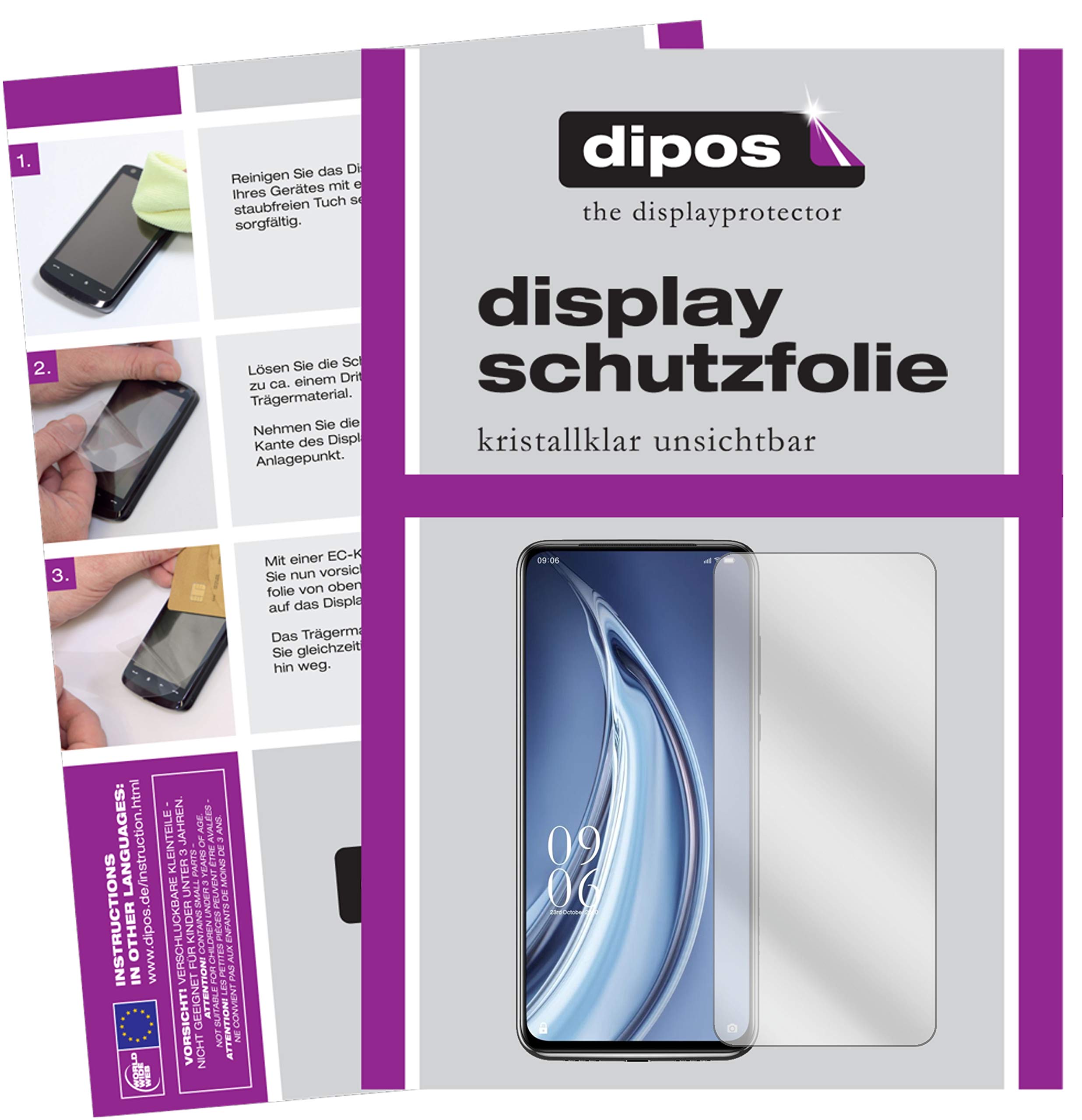 dipos I 2X Pellicola Protettiva Compatibile con Elephone U PRO