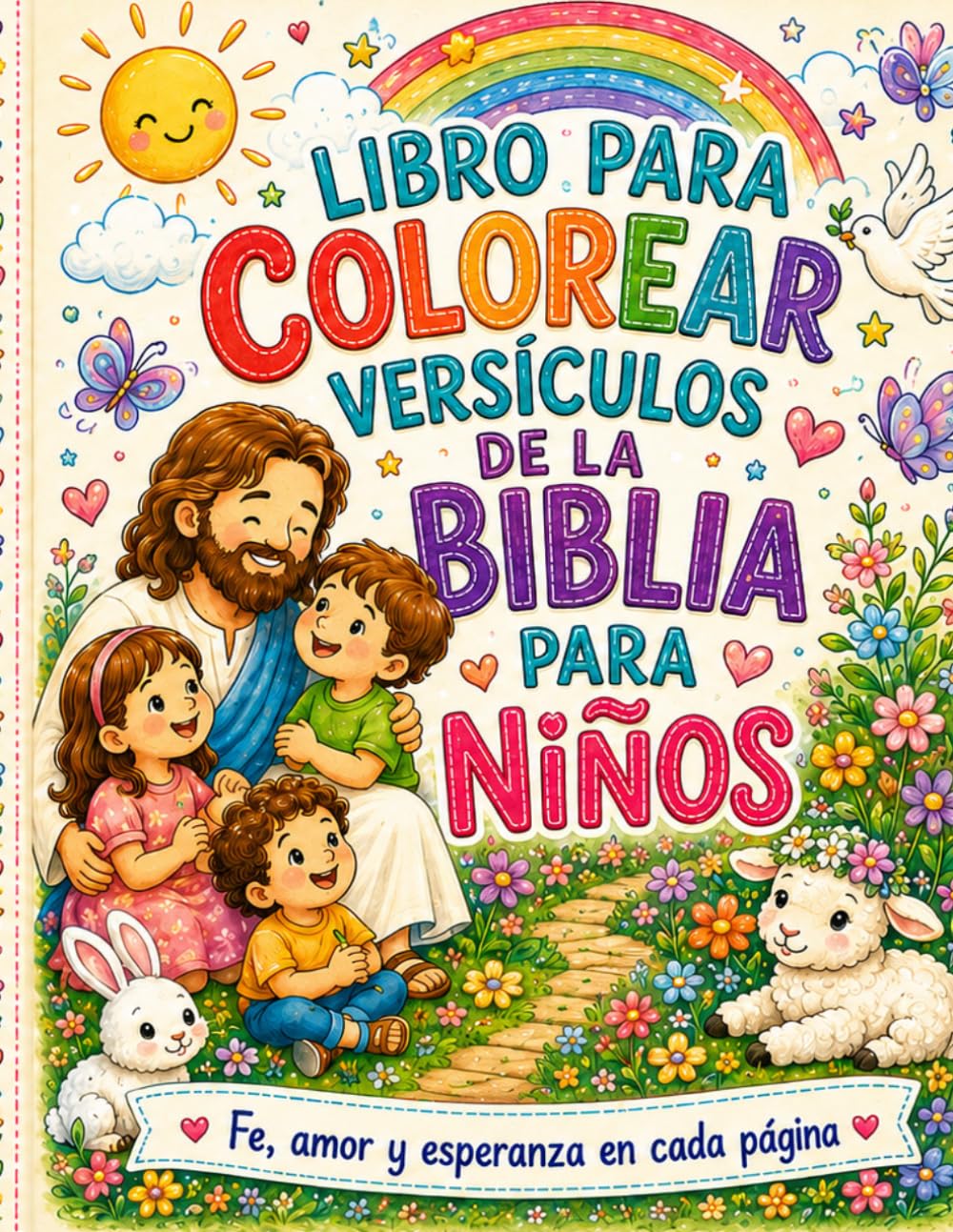 Libro para Colorear Versículos de la Biblia para Niños