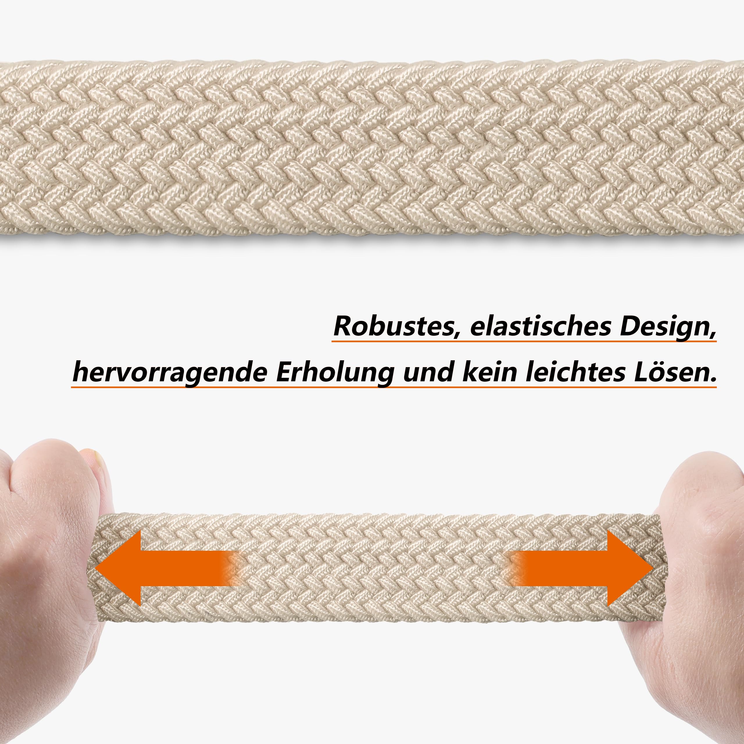 LAKIDAY Cintura in Tessuto Cintura Elasticizzata Cintura intrecciata cintura intrecciata Elastica perUomo e Donna ampia lunghezza da 3,5 cm da 100 cm a 130 cm