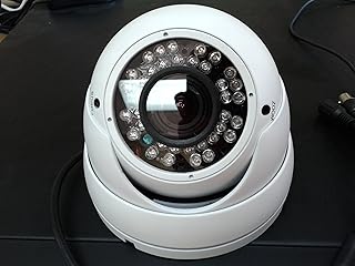 HD-CVI 1MP CMOS 720p HD Indoor/Outdoor IP66-rated 36 IR LED,Varifocal 2.8-12mm Lens, BNC 12V Dome/Eyeball Hi-Definition Security Camera (White)