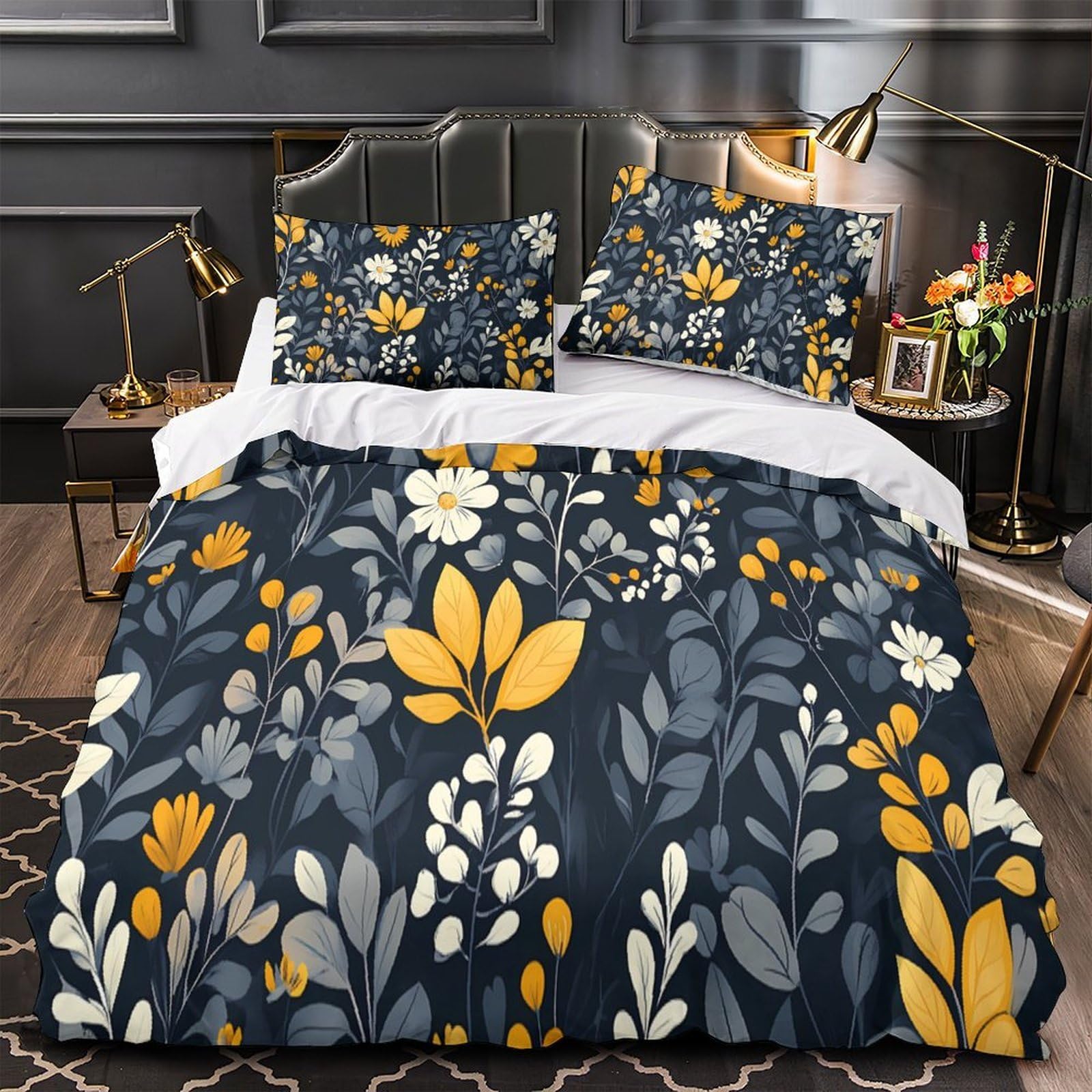 Parure de lit microfibre 200x200 housse de couette respirante adulte double