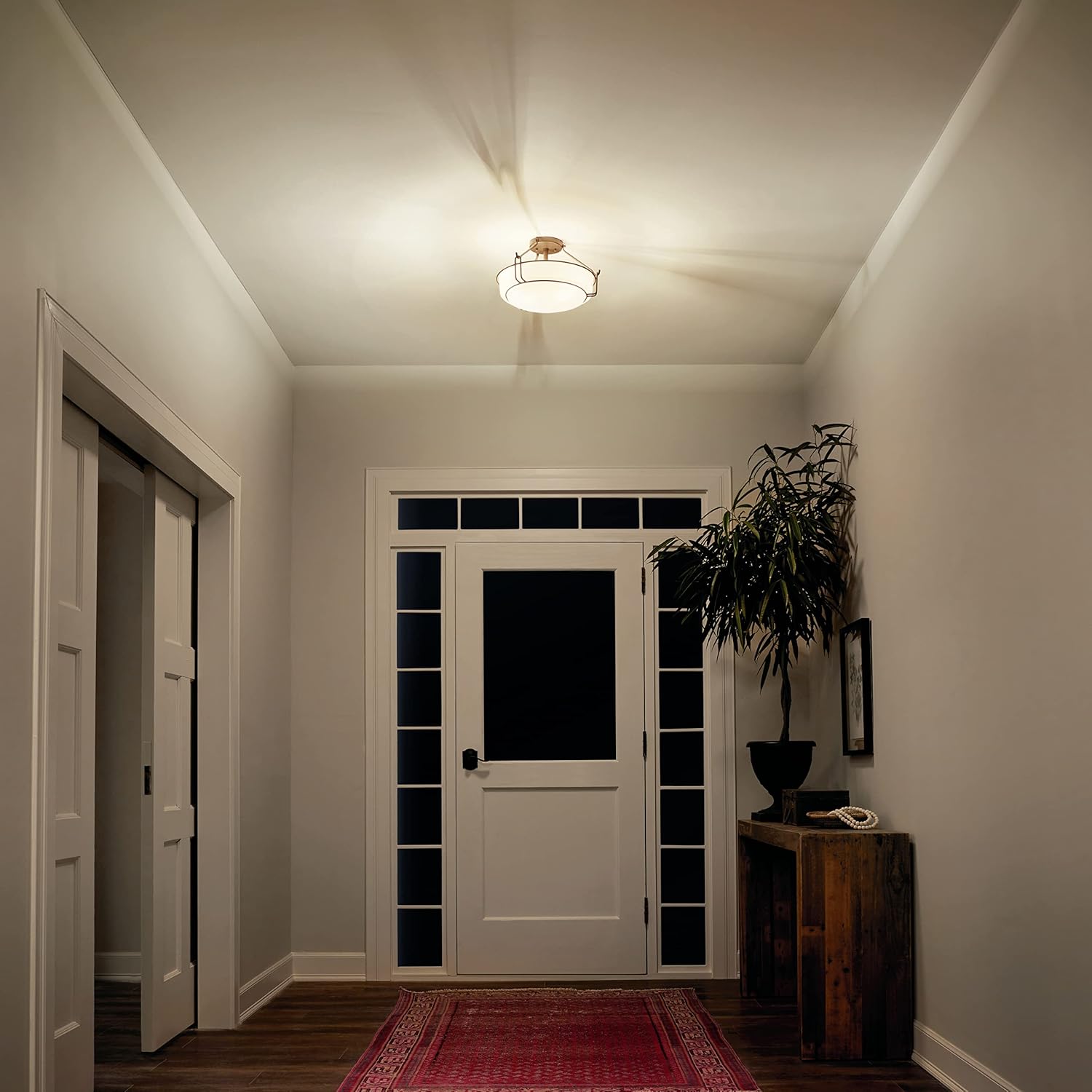 Onе-Dау Sаlе: Uр tо 80% оƒƒ Kichler Lighting Alkire 16.5 3 Light Semi Flush with Satin Etched White Glass in Olde Bronze