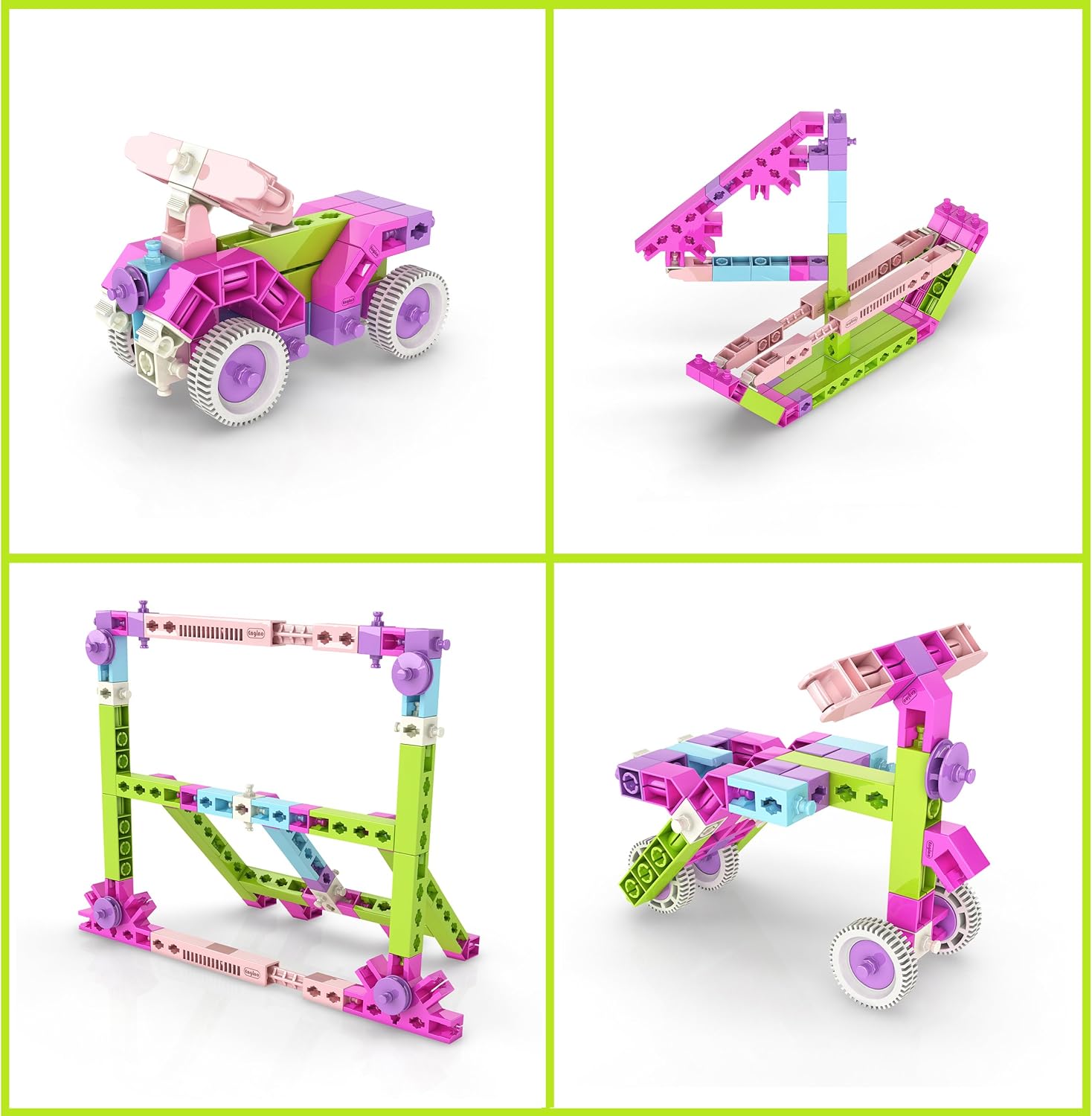 Engino Inventor Girl 20 Models Construction System, Pink