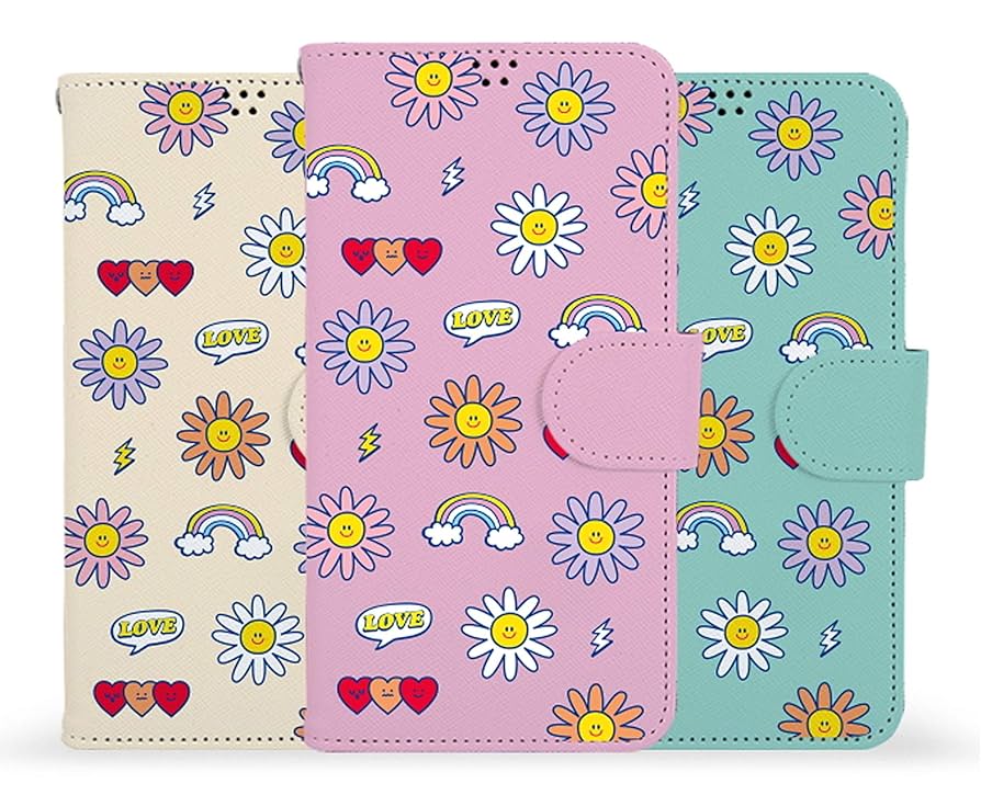 Hime37ページ♡⃜ Amazon.co.jp: 可愛い Pattern Pink Smile Flower Emoticon