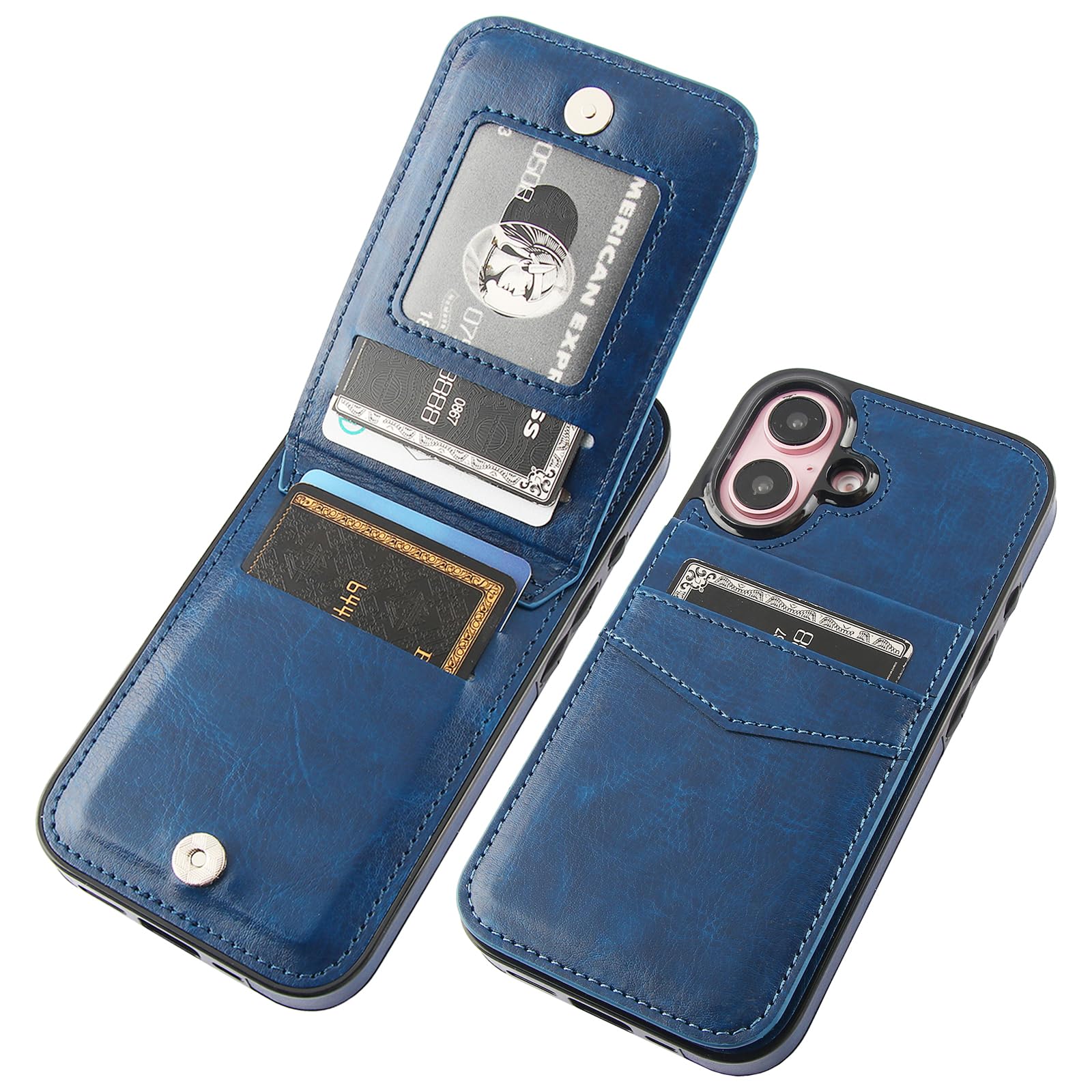 Custodia A Libro Con Flip Per Wiko View 3 Pro – Pelle Magnetica Con Portafoglio, 3 Slot Carte E Supporto Stand - 4