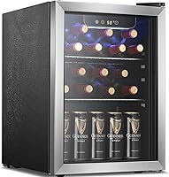 Vista 13 de Antarctic Star - Minirrefrigerador de bebidas con capacidad para 120 latas, dispensador pequeño con puerta de vidrio, para gaseosas, cervezas