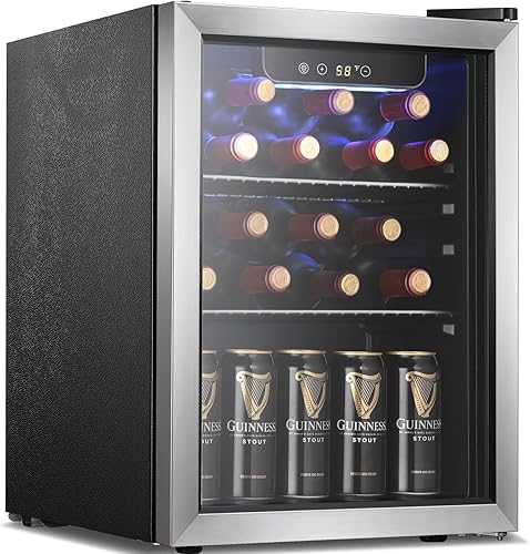 Miniatura 11 de Antarctic Star Refrigerador de Bebidas Enfriador de 18L, 24 Latas, Mini Refrigerador con Compresor Silencioso, Luz LED, Refrigerador Pequeño