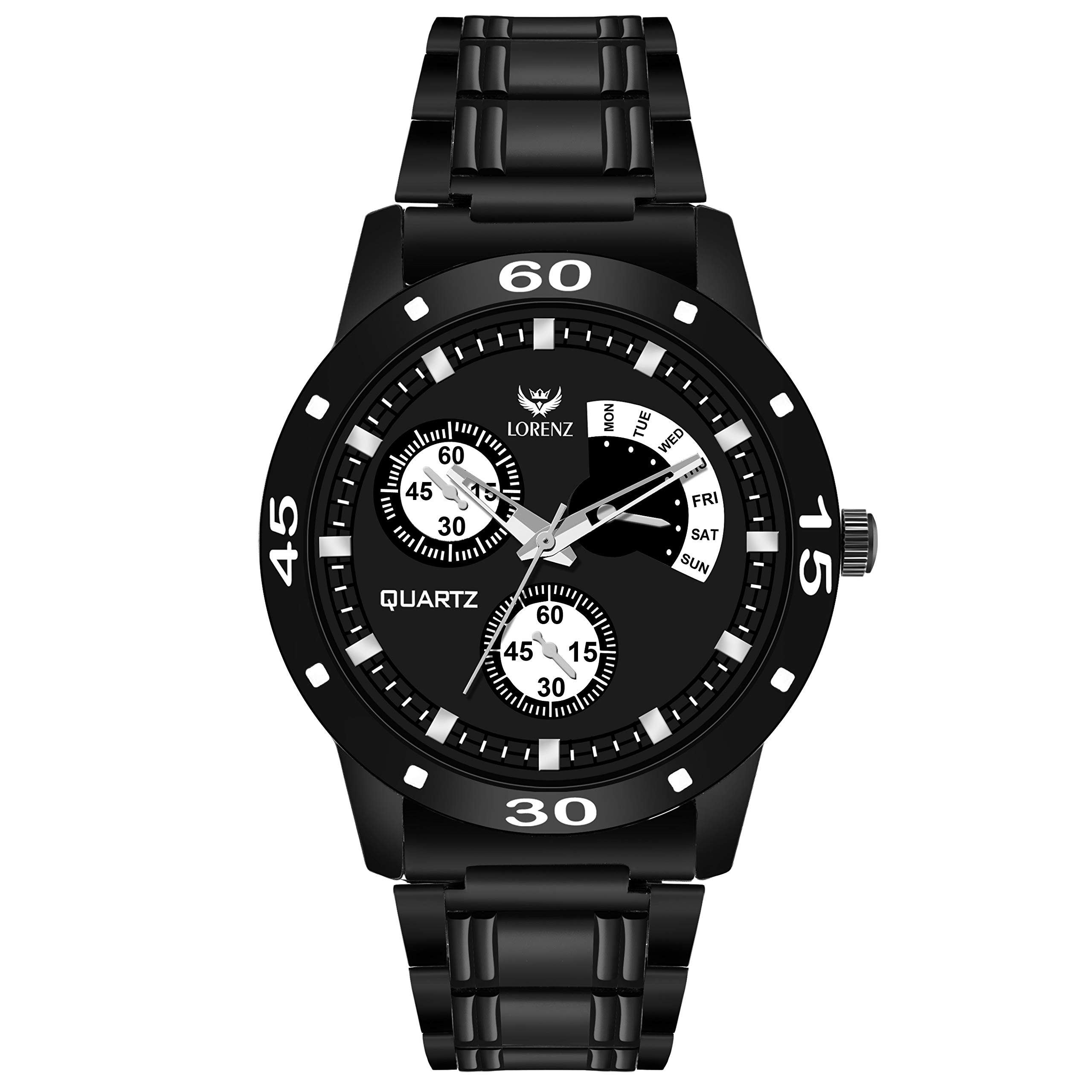 LORENZ Black Dial Mens Watch | Black Watch for Boys - MK-2071W (B07RZD18ZT) Amazon Price History, Amazon Price Tracker