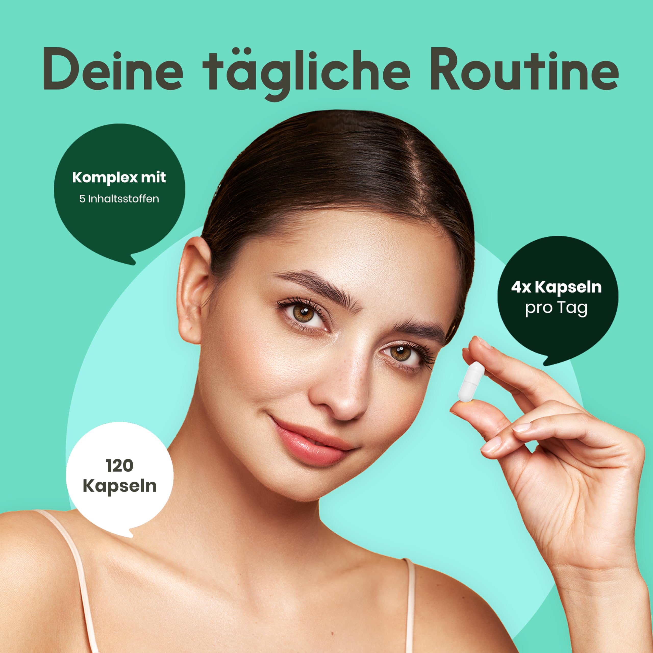 Glucosamin Kapseln Komplex Hochdosiert - 120 Kapseln - Mit MSM, Weihrauch, Pinienrinde, Vitamin C & Mangan - Produziert in Deutschland - Glukosamin Komplex - Verpackung kann variieren