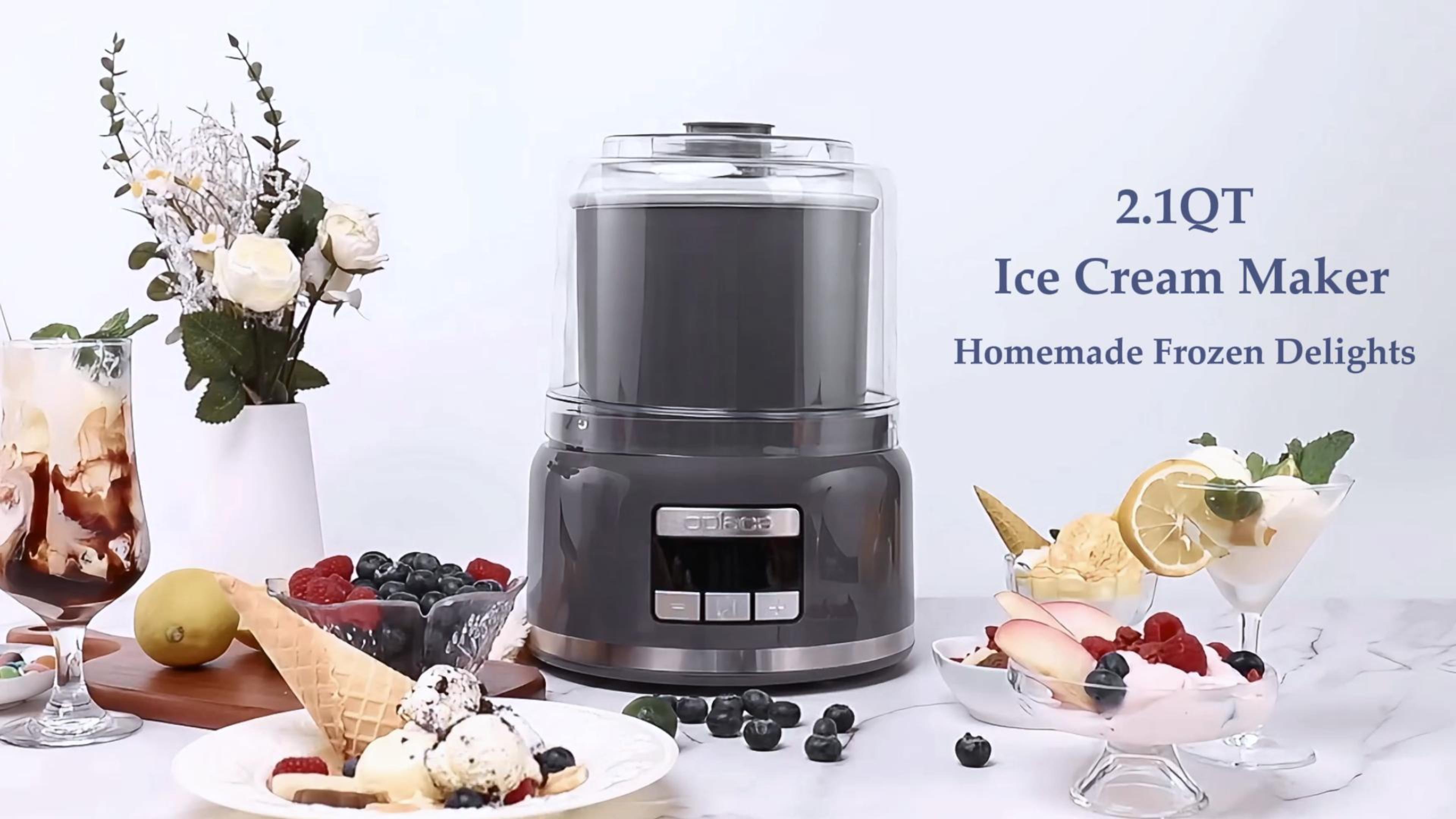 Amazon.com: Oplace 2.1 Qt Countertop Ice Cream Maker – Make Gelato