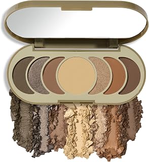 Julep Eyeshadow 101 Pro Powder Palette - Olive You - 6 Shade Matte & Shimmer Eyeshadows - Blendable & Buildable Eye Makeup Palette