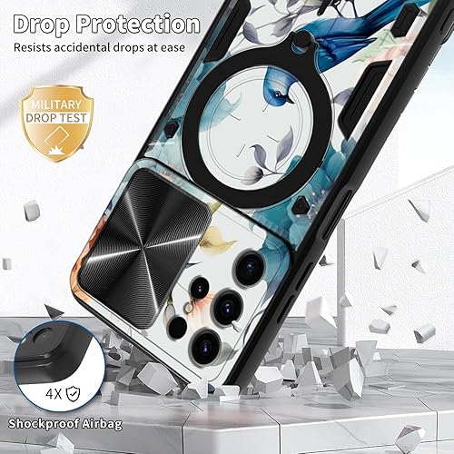 Vista 73 de Funda protectora híbrida para Samsung Galaxy A53 5G de 6.5 pulgadas y anillo giratorio de 360 grados, función atril, híbrida, de doble capa