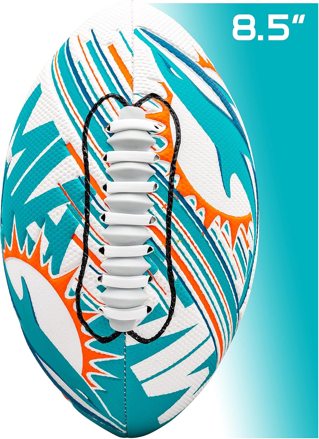 Franklin Sports NFL Miami Dolphins Football - Youth Mini Football - 8.5" Football- SPACELACE Easy Grip Texture- Perfect for Kids ! : Everything Else