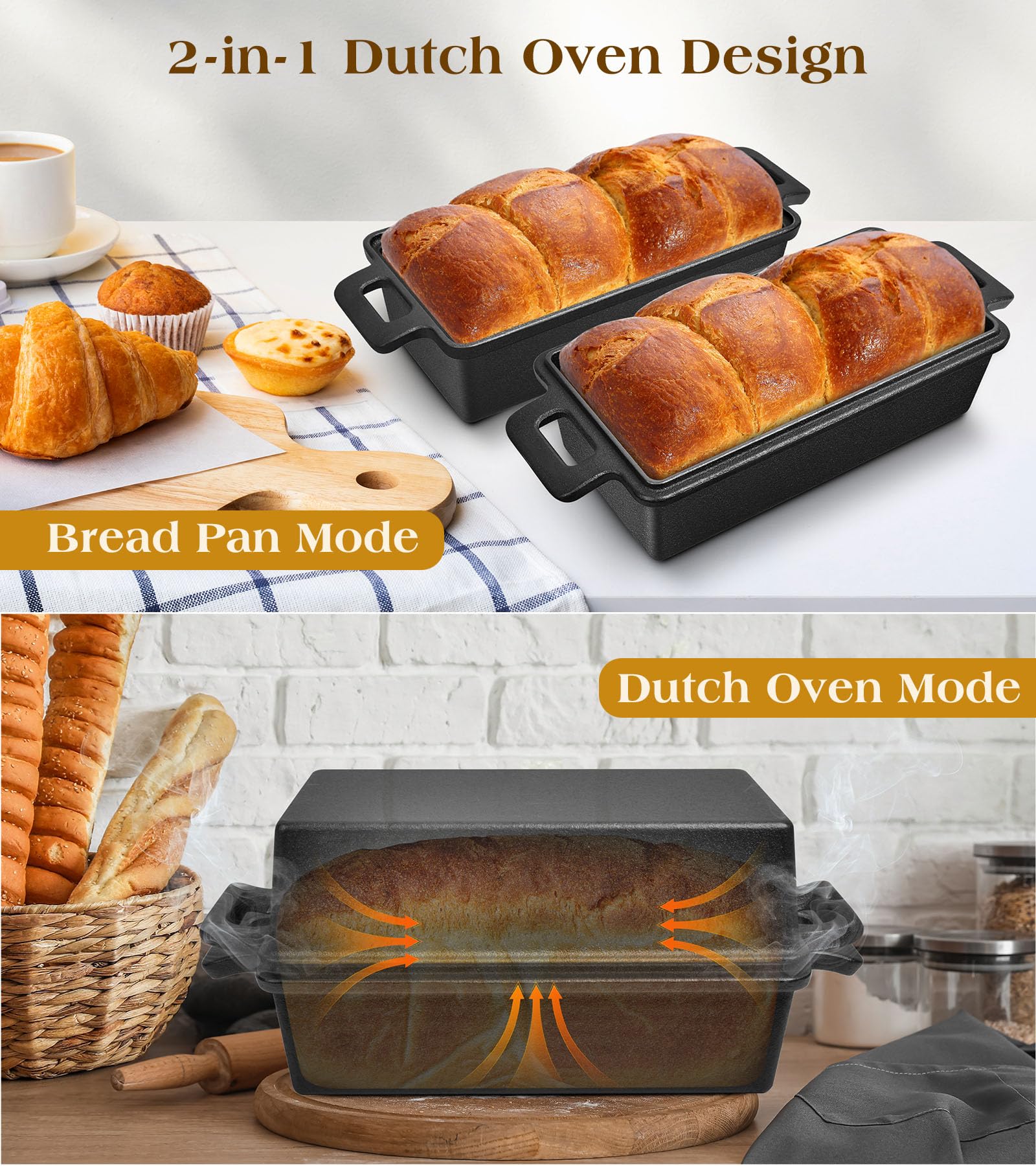 Le Creuset Cast Iron Covered Loaf Pan Bread Le Creuset Heritage