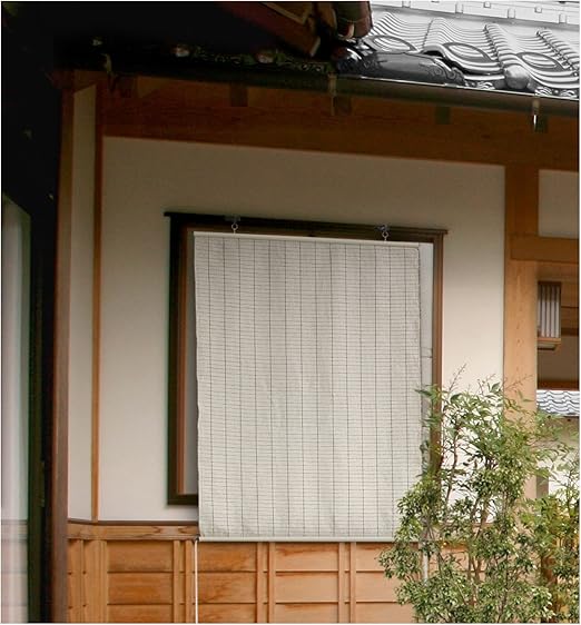 Amazon Co Jp タカショー Takasho すだれシェード 京すだれ さらしヨシ色 90 1cm ホーム キッチン