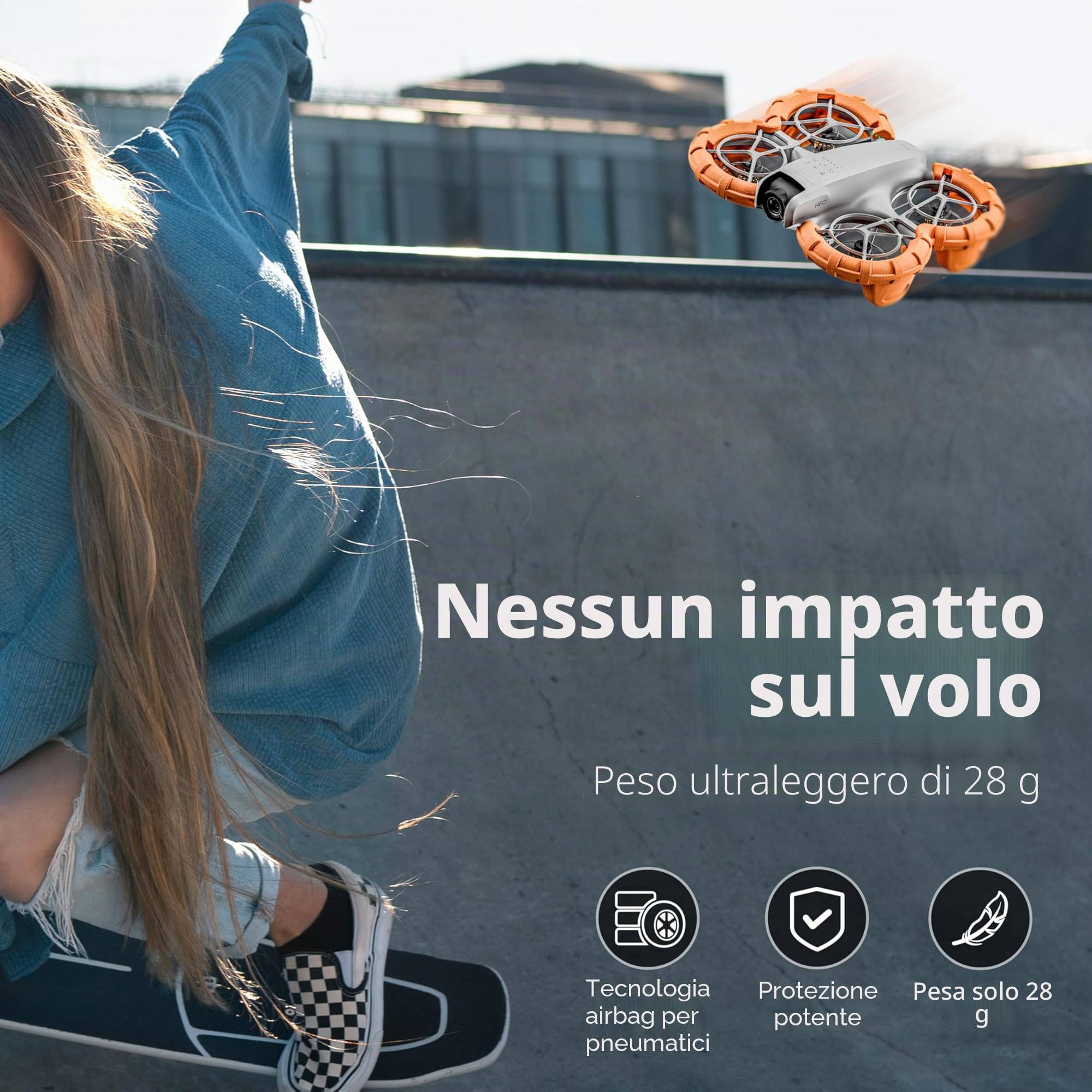 Protezione dell'elica per Dji Neo Accessori, STARTRC PHOTO Paraurti galleggianti in acqua per DJI Neo Drone