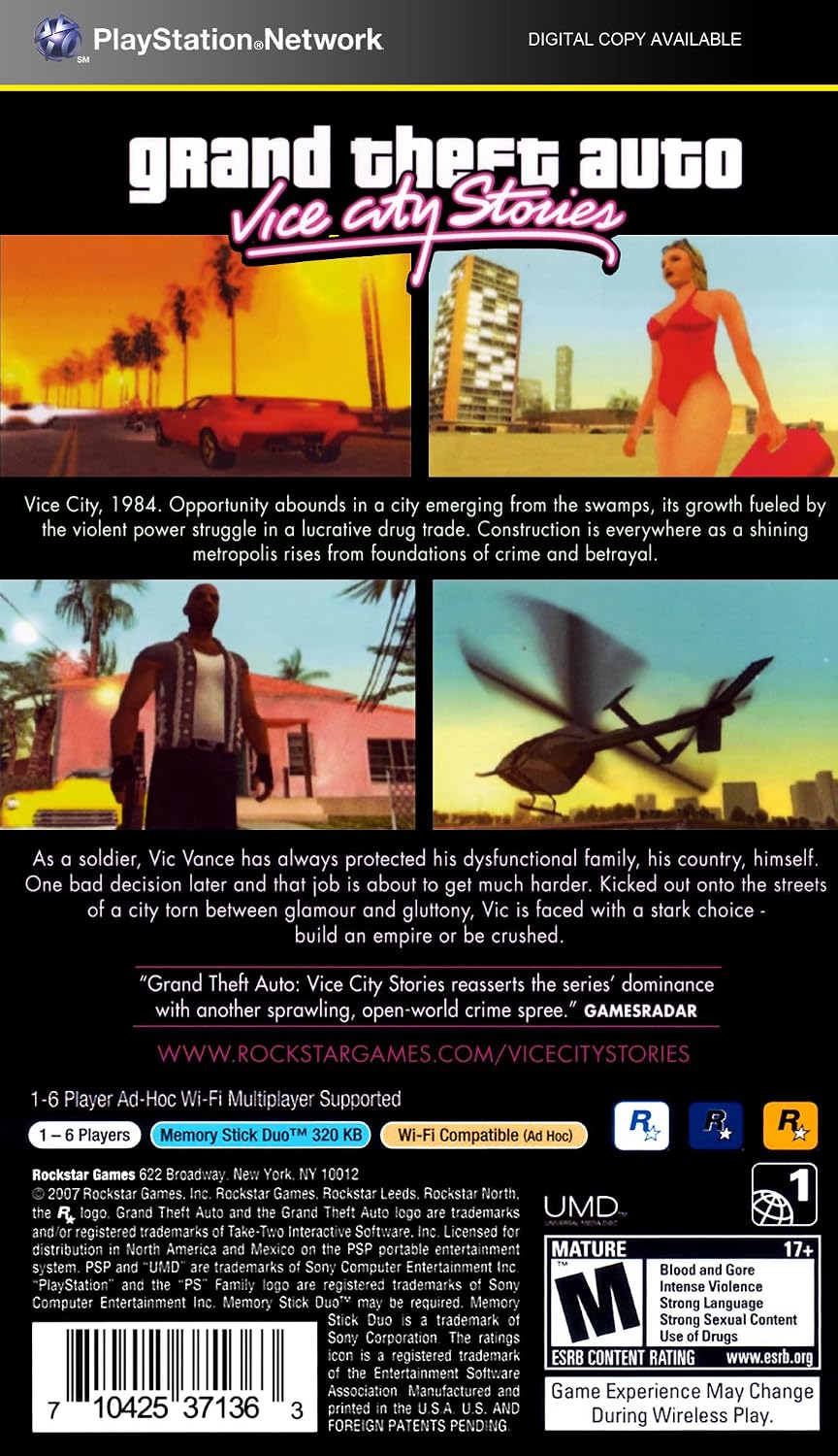 Take 2 GTA : Vice City Stories - Platinum (Renewed)