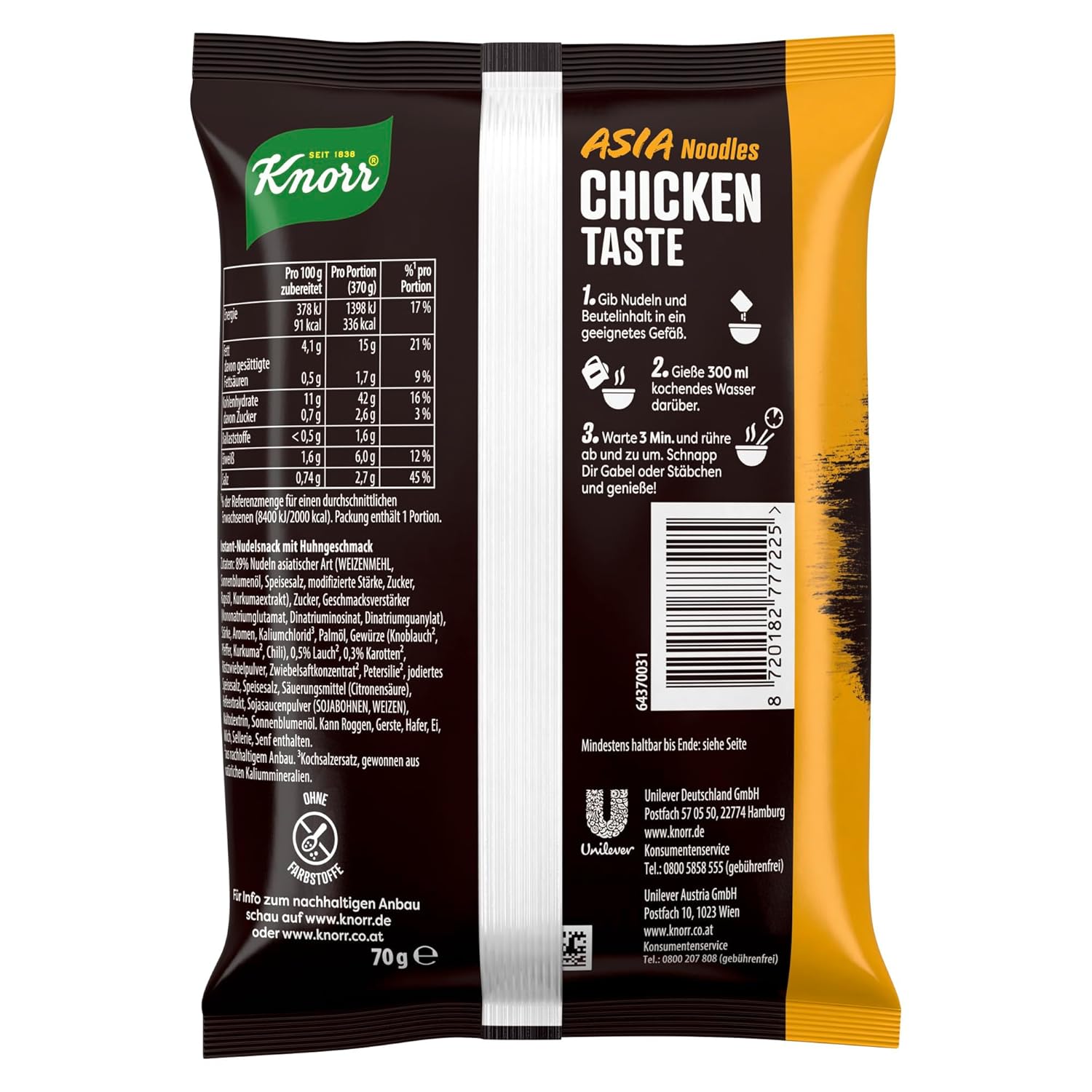 Knorr Instant Nudeln: Der schnelle Asia Snack für Feinschmecker