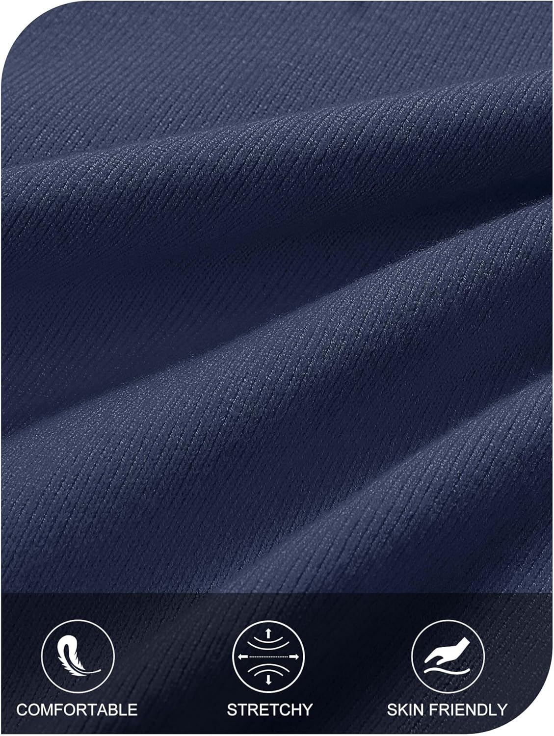 MEROKEETY Women's Long Sleeve Striped Sweater Dress Button Crewneck Fall Bodycon Formal Mini Dresses - Image 5