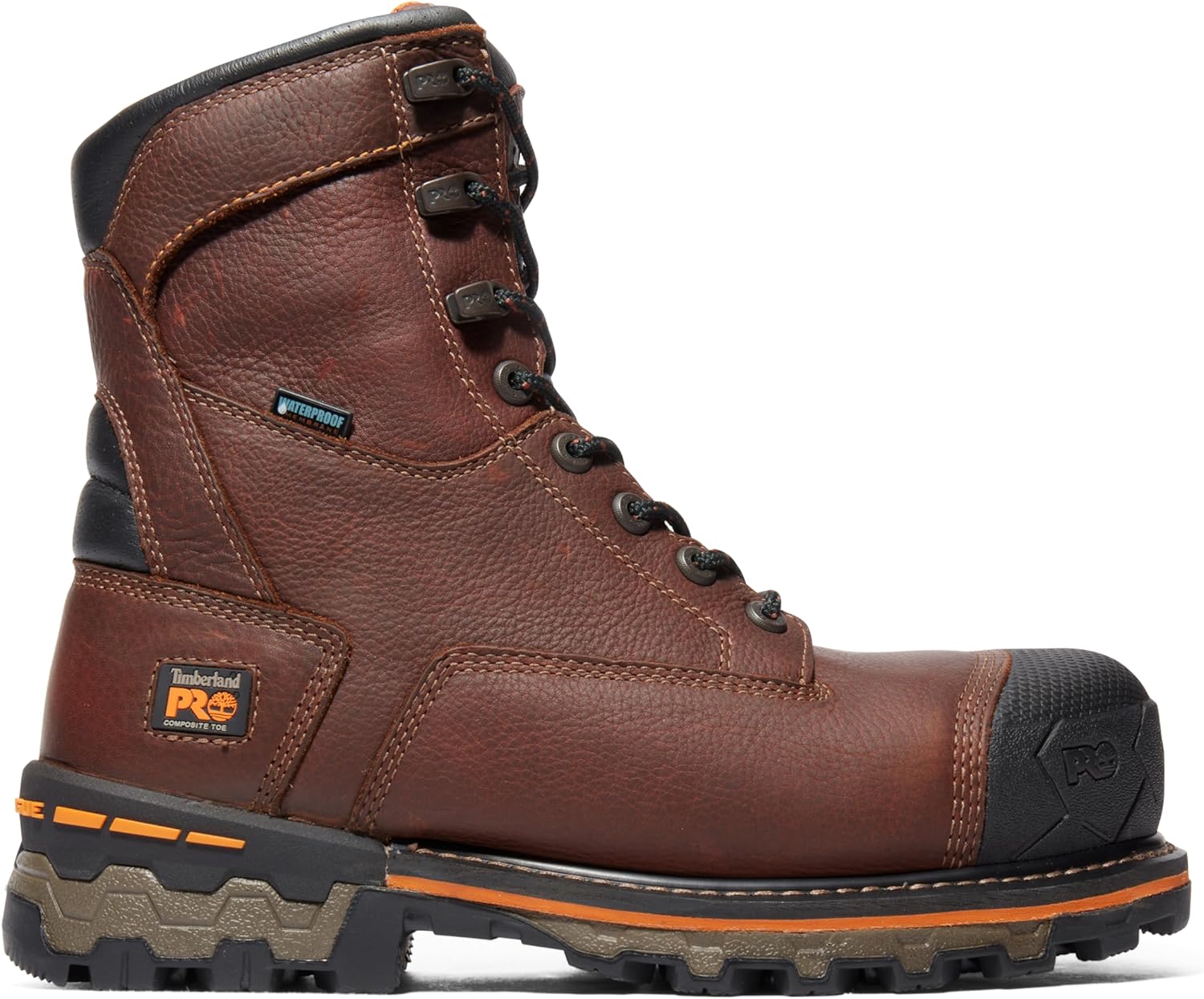 Timberland PRO Men's Boondock 8 Inch Composite Safety Toe Insulated Waterproof Industrial Work Boot, Brown-2024 NEW, 13M - Image 8
