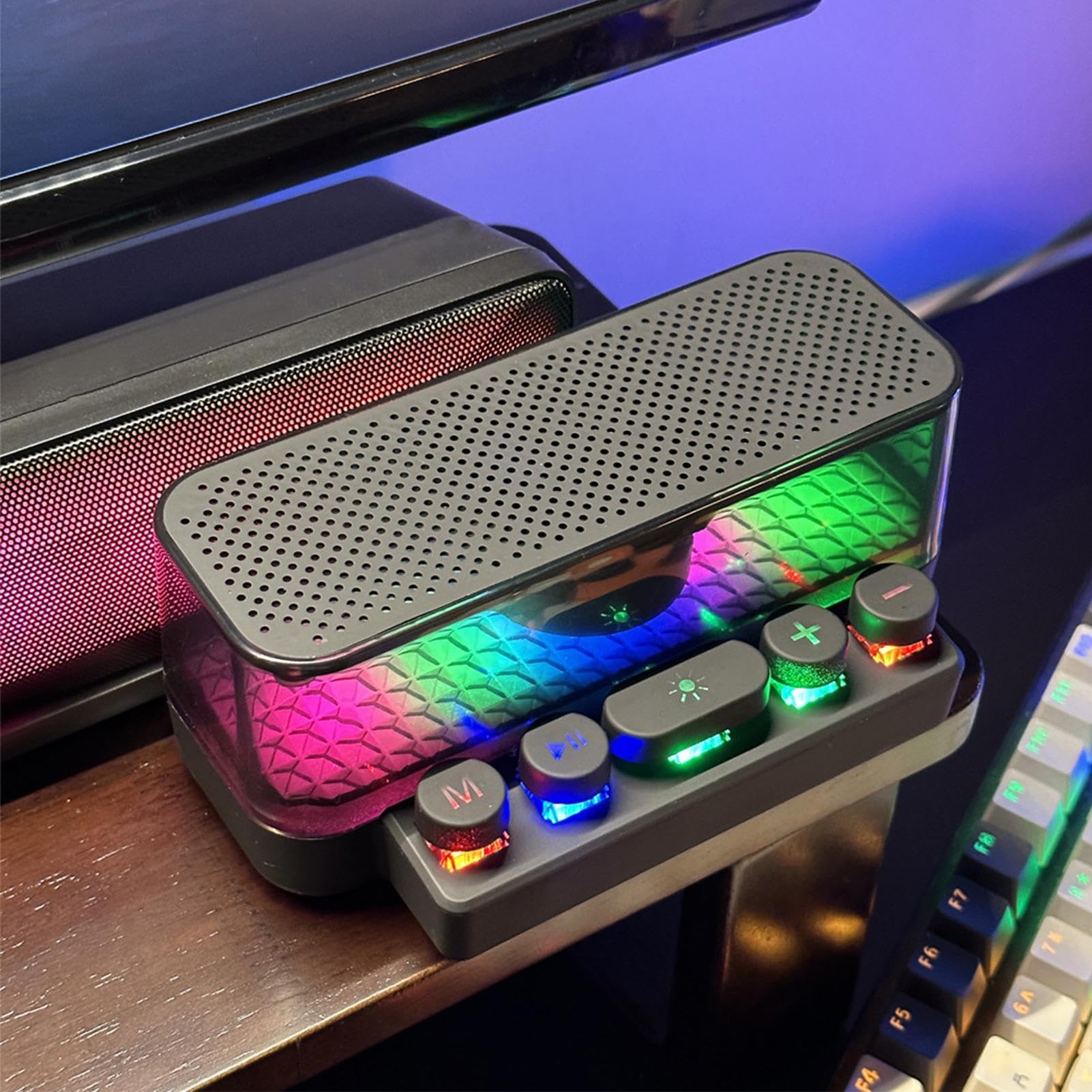 altoparlante wireless, altoparlante wireless Altoparlante portatile per | Desktop Keyboard Bass Music Player con per casa esterna, ornamento da tavolo