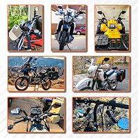 DREAMIZER Univerzális Motorkerékpár Visszapillantó Tükör 8-10mm Csavaros Rögzítéshez 5