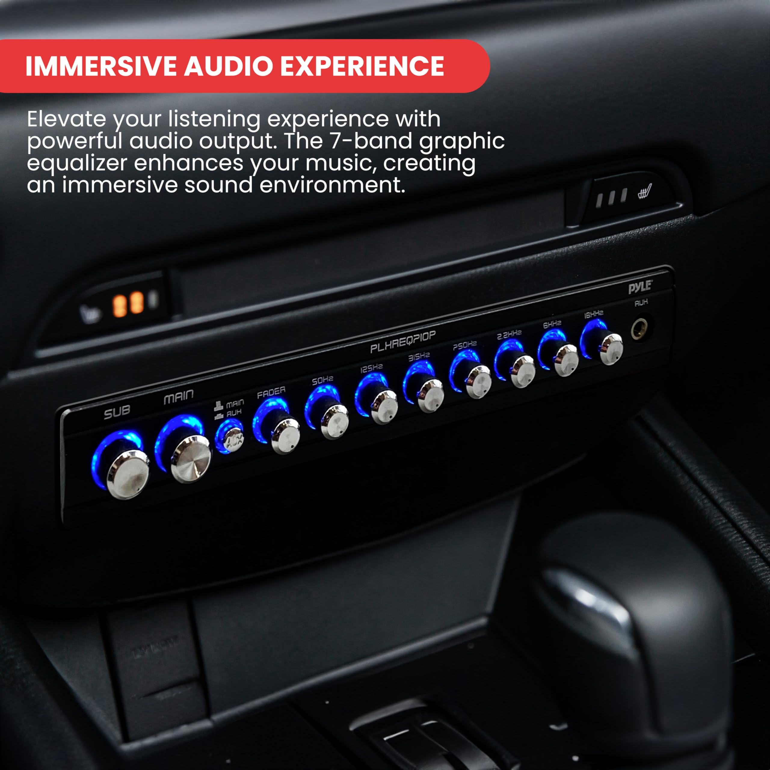Audiobank AB-EQ5 1/2 Din 5 Band Car Audio Equalizer Graphic EQ W/ Line