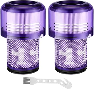 V12 Filter Replacements for Dyson V12 Detect Slim, Detect Slim Animal, Slim+ Cordless Vacuum and V12 Slim Absolute Vacuums, SV34, SV35 V12 Vacuum Cleaner Filter Replacement, Part No. 971517-01, 2 Pack