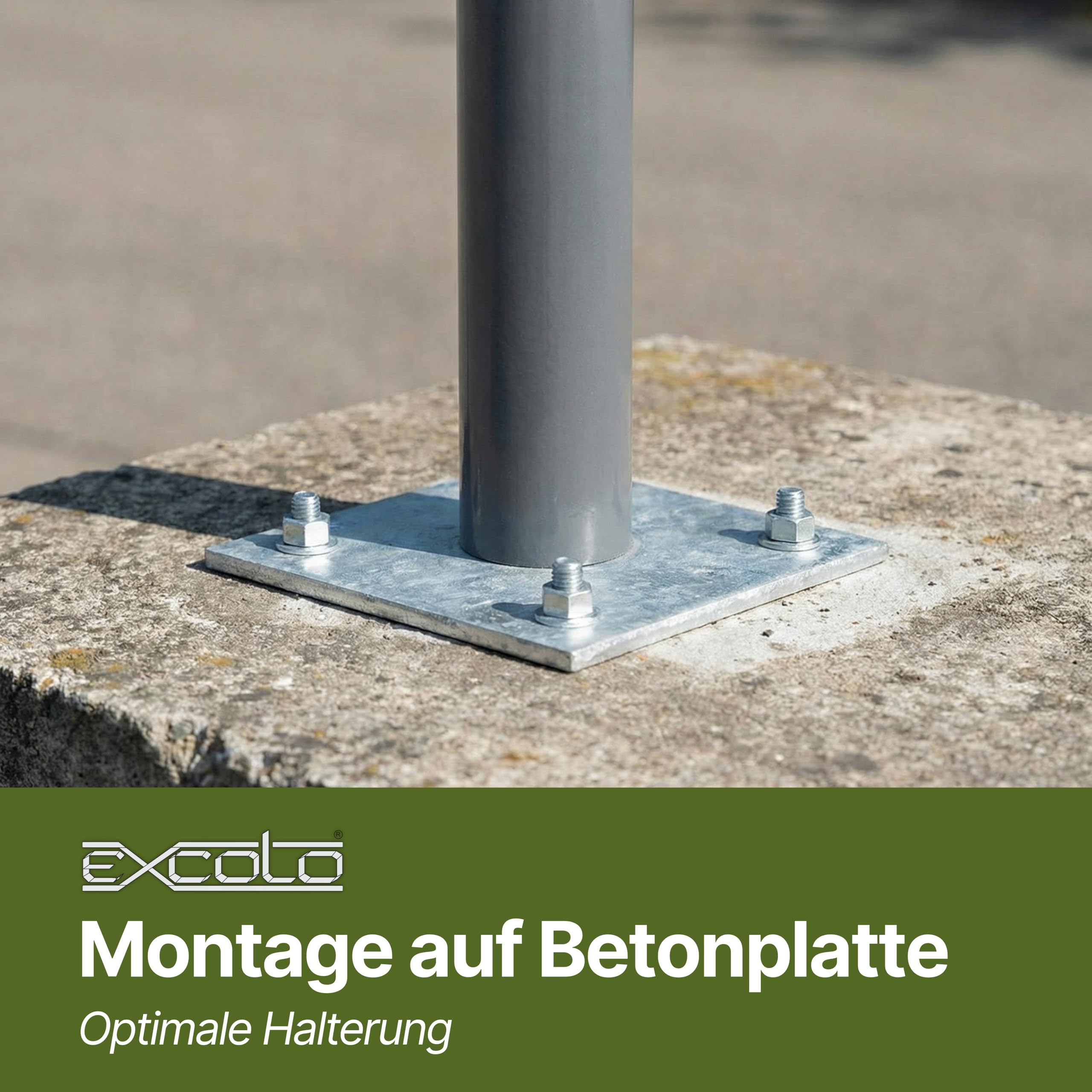 10x Pfostenträger 120x120 mm Aufschraubhülse 150 mm verzinkt Pfostenschuh Bodenhülse Pfostenanker für Holzpfosten Zaun Carport Pergola Gartenhaus Beton Montage stabil feuerverzinkt