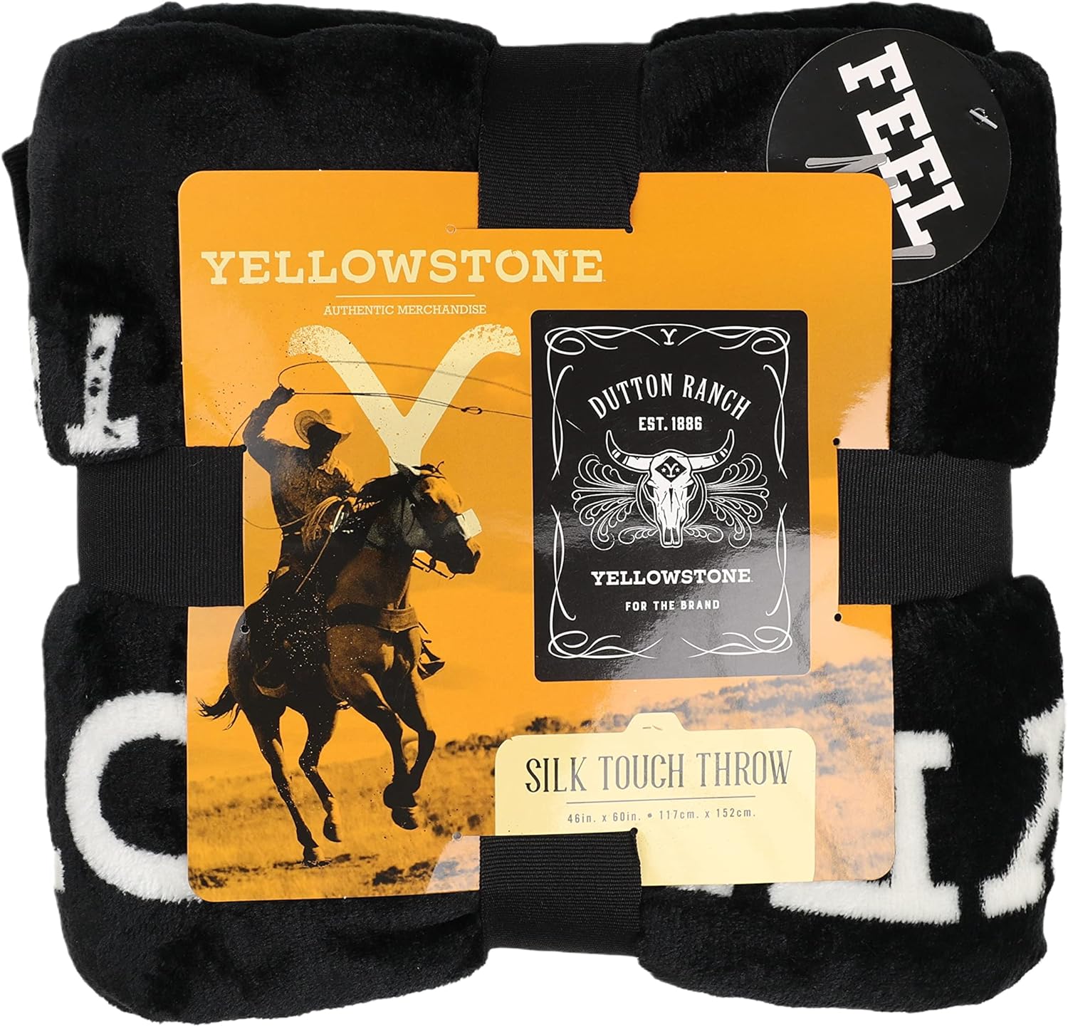 Northwest Yellowstone Silk Touch Throw Blanket, 46" x 60", Whiskey Label - Image 4