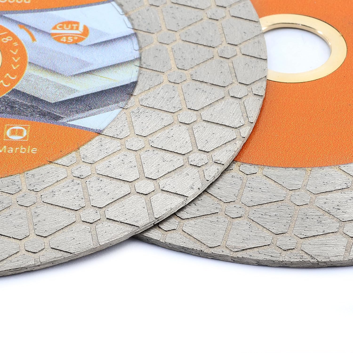BGTEC Diamond Saw Blades - 4.5"/115mm Cut-Off Wheel for Ceramic Tile, Porcelain Tile, Marble, Artificial Stone, Triangle Double-Sided