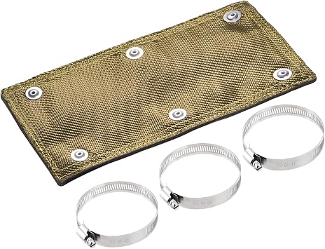 Titanium Pipe Shield, 6" x 12" Exhaust Heat Shield