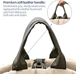 Sytopia Dog Carrier for Medium Dogs, Travel Purse for Dogs Up to 15 Lbs with Poop Bag Holder, Dog Collar Clip, Double-Sided Pad, Adjustable Leash, Waterproof Washable Bag, Cream Beige