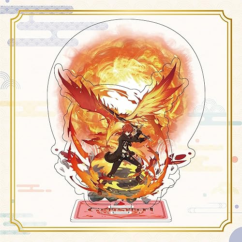 Genshin Impact Merch, figura de impacto de Genshin decoración de escritorio acrílica, colección de baratijas periféricas de estación de múltiples