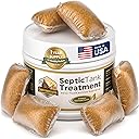 Septic Tank Treatment - 1 Year Supply of Septic Safe Dissolvable Easy Flush Live Bacteria Packets (12 Count) - Best Way to Prevent Expensive Sewage Backups - Made in USA