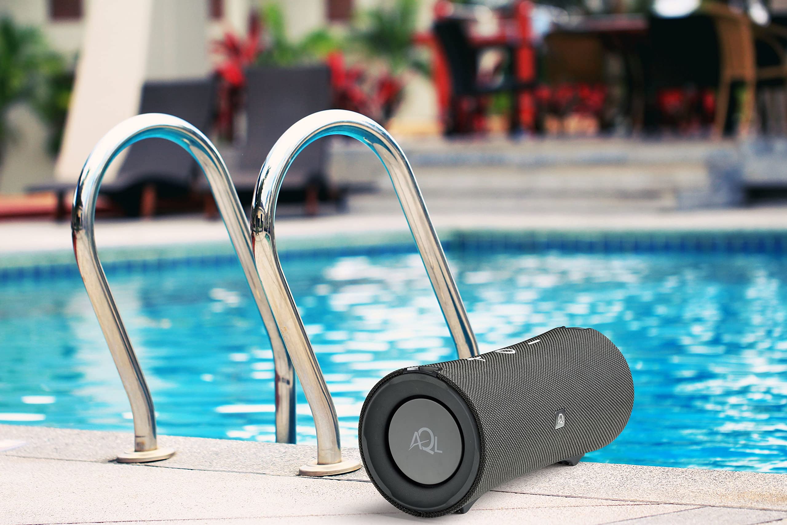 AQL Typhoon | Cassa Autoparlante Portatile Bluetooth v4.2 – Potenza 30Watt – Impermeabile IPX7 – Autonomia Playtime 8 Ore – Portata 10mt. - Nero
