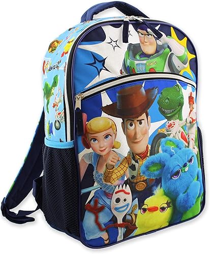 Disney Toy Story 4 - Mochila escolar para niña (16.0 in), color azul