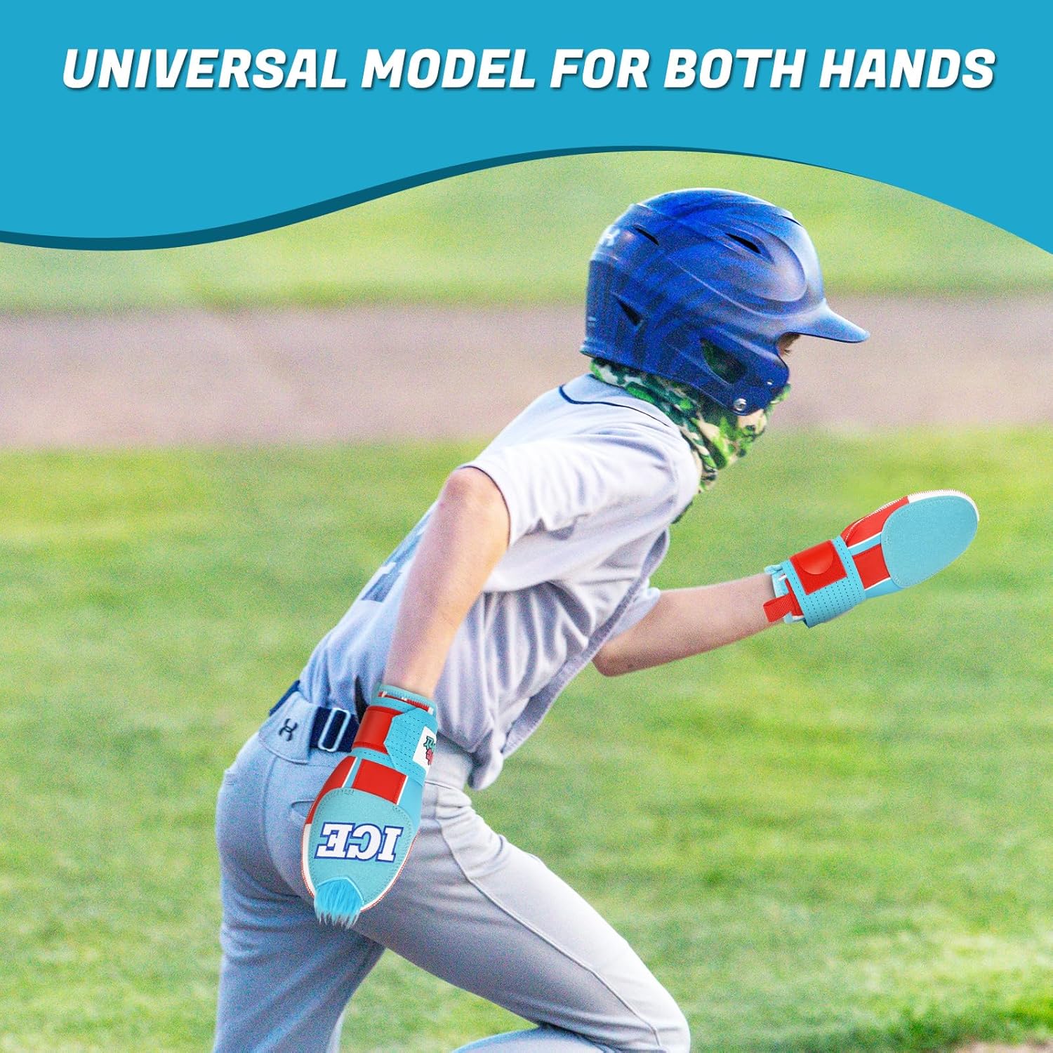Big Crazy Baseball Sliding Mitt Youth and Adult, Drippy Drip Accessory, Flexible Breathable Durable, Funny Design Beer Bear Ice Cream Cow