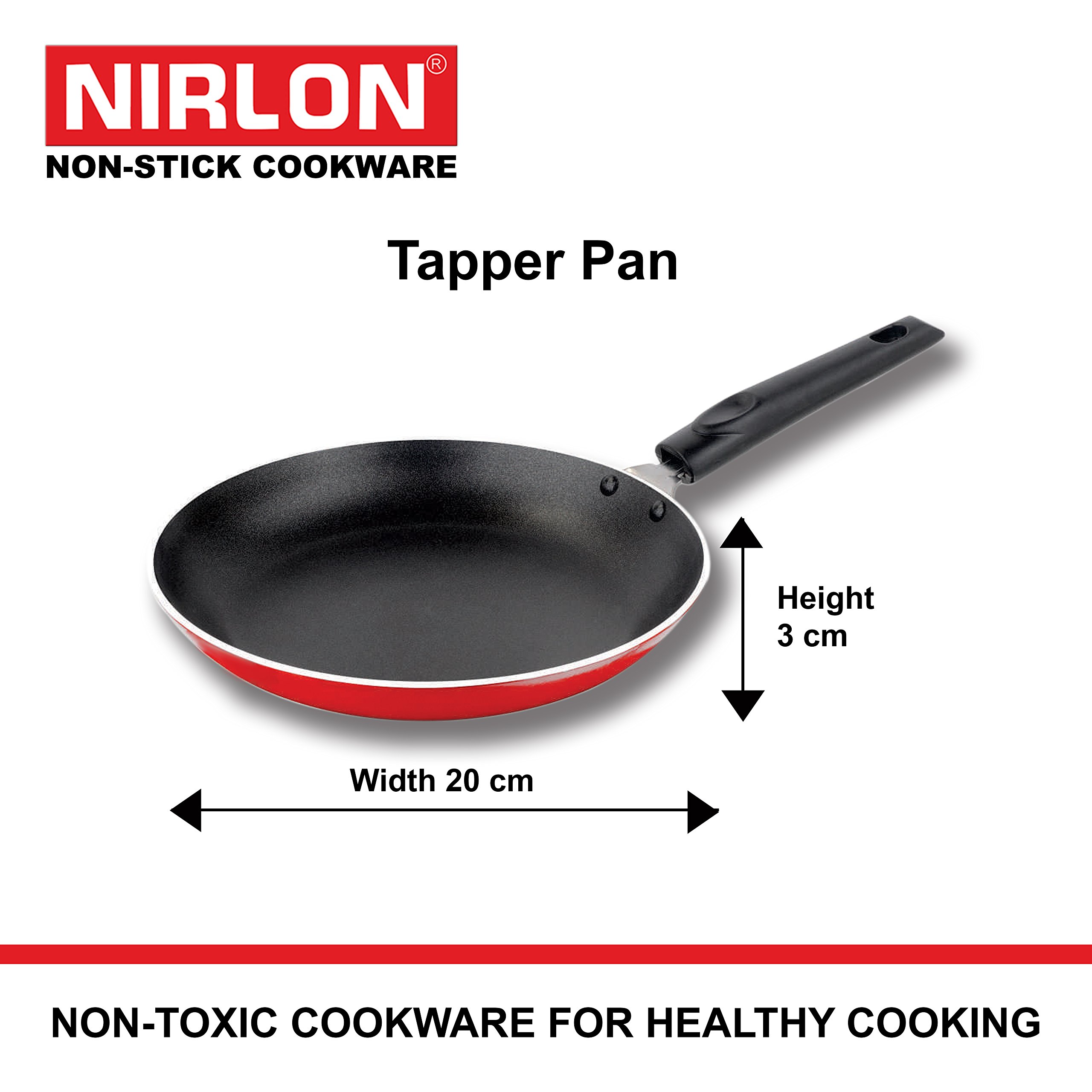 Nirlon Non-Stick Mini Tapper Pan/Frying Omlette Pans