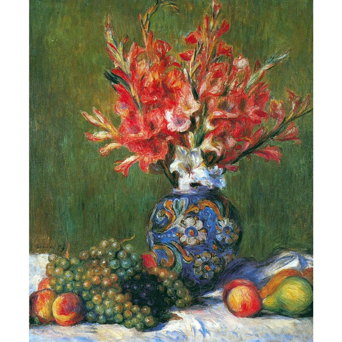 Fleurs et fruits par Renoir affiche murale géante haute définition