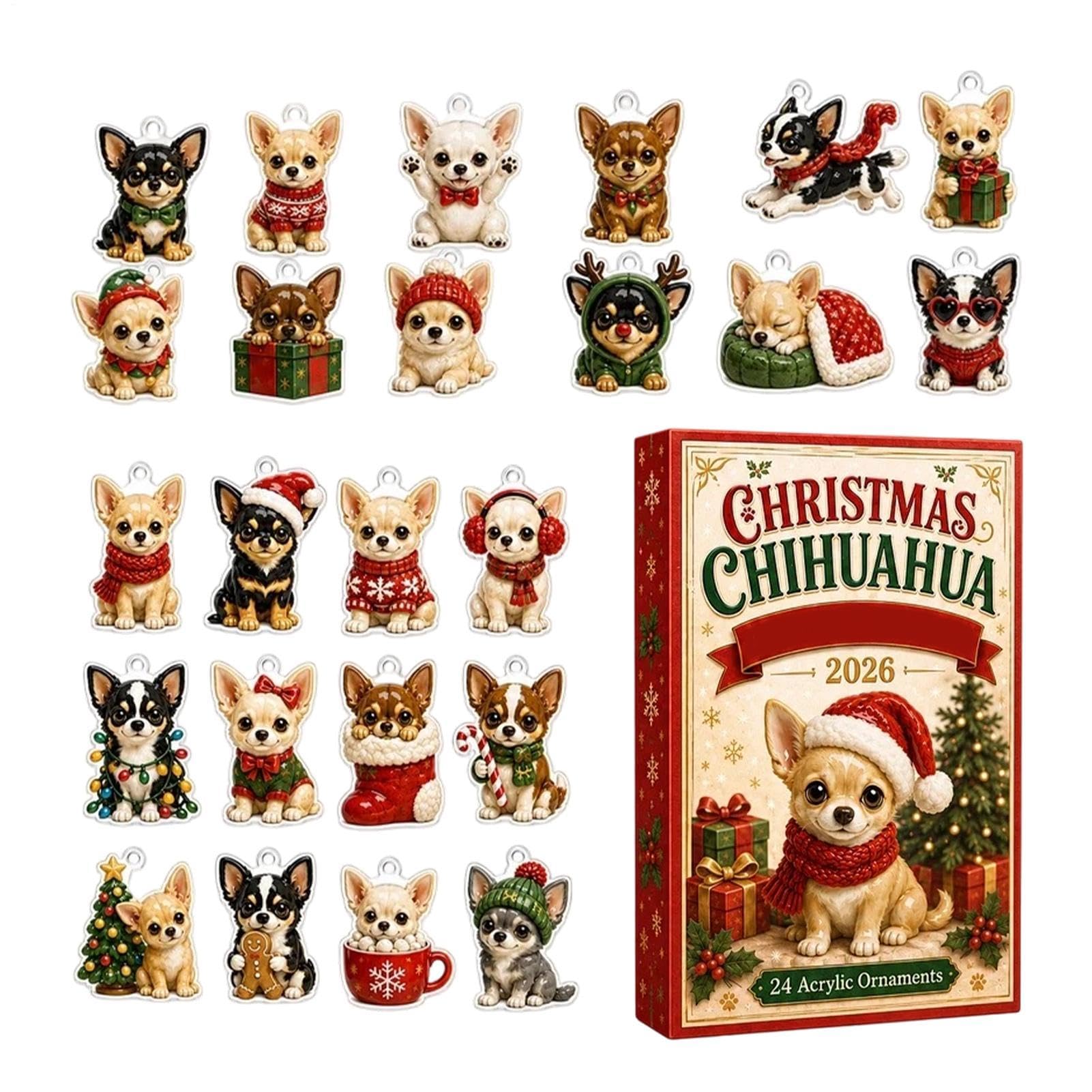 AdventCalenda 2026 Chihuahua 24 dni Bożego Narodzenia kalendarz odliczający